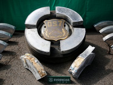 Incautan más de 800 kilos de droga en Antofagasta: estupefacientes eran trasladados en llantas de camión