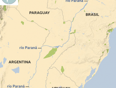 Las impactantes imágenes de la mayor sequía en 77 años del río Paraná, el segundo más largo de Sudamérica