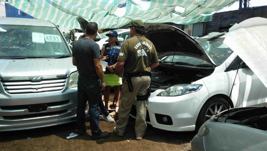 En Los Andes descubren taller mecánico donde se adulteraban vehículos robados: nueve detenidos