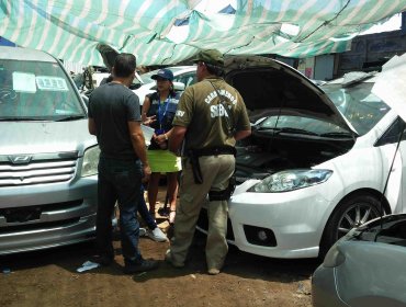 En Los Andes descubren taller mecánico donde se adulteraban vehículos robados: nueve detenidos
