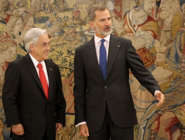 Piñera repasó con el rey Felipe VI la relación entre Chile y España, y la crisis en Venezuela