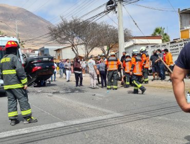 Iquique: En riesgo vital se encuentra menor de un año tras accidente de tránsito