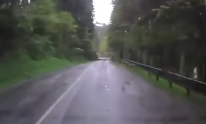 Iban viajando por la carretera y sucedió algo inexplicable