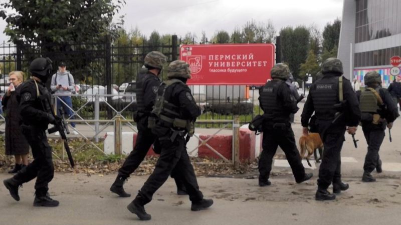 Tiroteo en una universidad de Rusia deja al menos seis muertos y más de 20 heridos