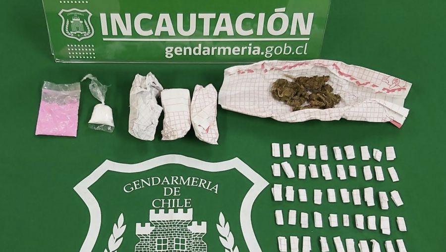 Incautan droga en al menos tres cárceles de la región de Valparaíso durante celebraciones de Fiestas Patrias