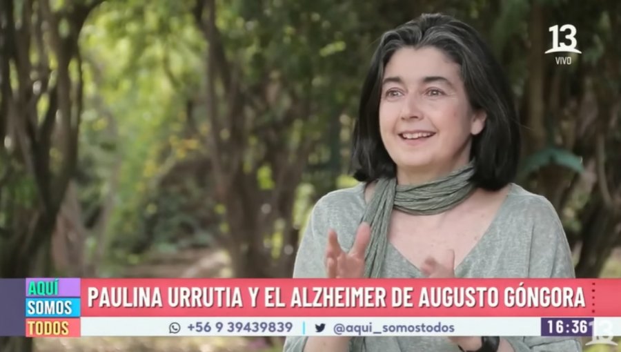 Paulina Urrutia y el Alzheimer que afecta a su esposo Augusto Góngora: “es un proceso de duelo muy largo”