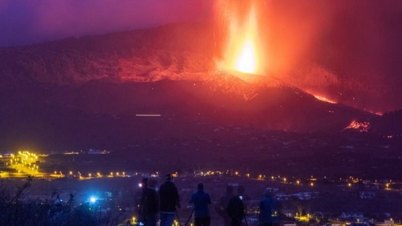 La "casa milagro" que escapó de la lava del volcán de La Palma en las islas Canarias