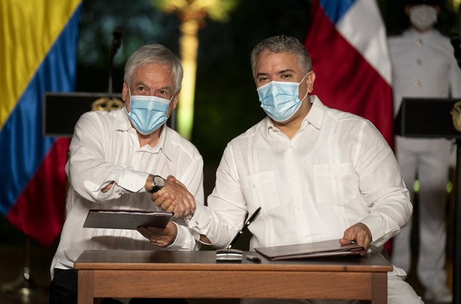 Presidente Piñera sostuvo reunión bilateral con Jefe de Estado de Colombia: “Decidimos unir fuerzas y estrechar nuestra colaboración”