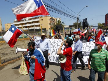 Iquique: Marcha contra inmigración masiva se tomó el centro de la comuna