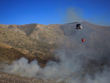 Incendio forestal en Tiltil ha destruido 14 casas y consumido más de 400 hectáreas