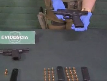 Dos personas fueron detenidas tras ser sorprendidas disparando en la vía pública de La Legua