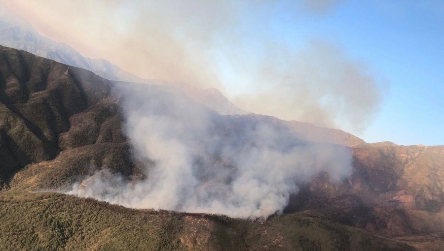 30 hectáreas ha consumido el incendio forestal en el sector Lliu Lliu de Limache: se mantiene la Alerta Amarilla