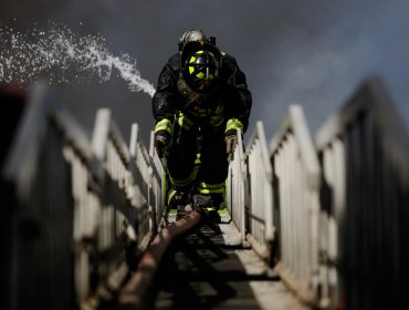 Viña del Mar: Incendio en Santa Julia terminó con una persona fallecida y dos casas quemadas