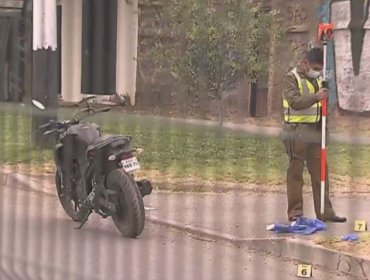 Motociclista perdió una extremidad tras protagonizar accidente de tránsito en Peñalolén