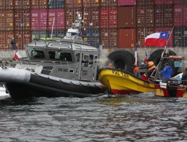 Armada se querella por manifestación que derivó en enfrentamientos con pescadores de la excaleta Sudamericana