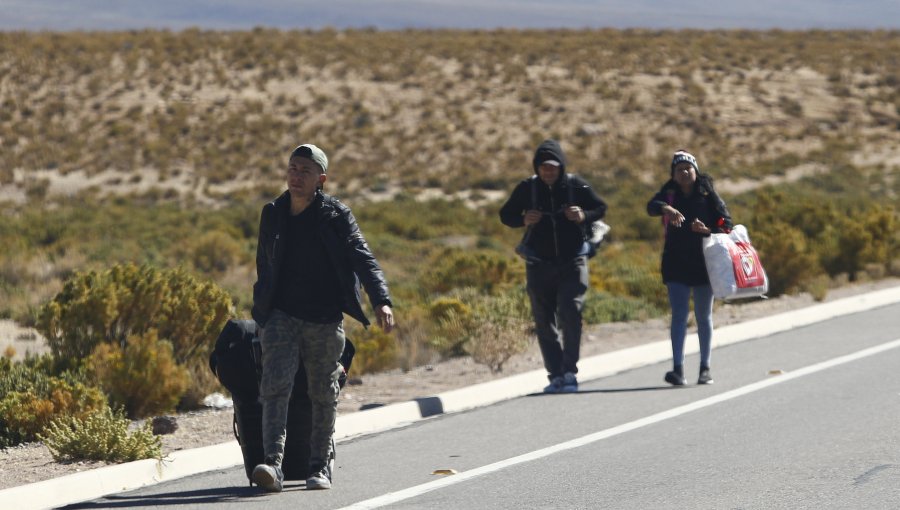 60 migrantes son sorprendidos entrando al país por un paso ilegal en Ollagüe