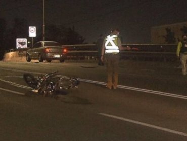 Motociclista falleció tras impactar de frente a un vehículo particular en Renca