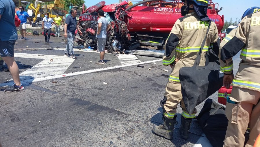 Impactantes fotografías de grave accidente que dejó a Bombero con amputación traumática de uno de sus pies