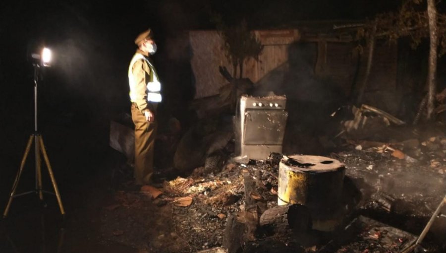Tragedia en Ñiquén: dos menores murieron calcinados al incendiarse vivienda en sector Lo Mellado