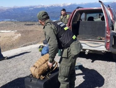 Tres chilenos detenidos en zona fronteriza con Argentina: Llevaban cargamento de municiones