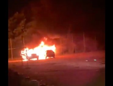 Ataque incendiario en Curanilahue: Dos trabajadores heridos de gravedad y dos máquinas quemadas
