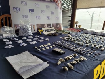 Tres detenidos deja operativo antidrogas de la PDI en Puchuncaví: incautaron sustancias ilícitas y un arma de fuego