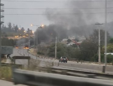 Reportan barricadas en sector Olivar Troncal en Viña del Mar