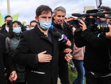 Gabriel Boric regresó a Santiago para el conteo de votos: "Hay que tomarlo todo con calma y mucha humildad"