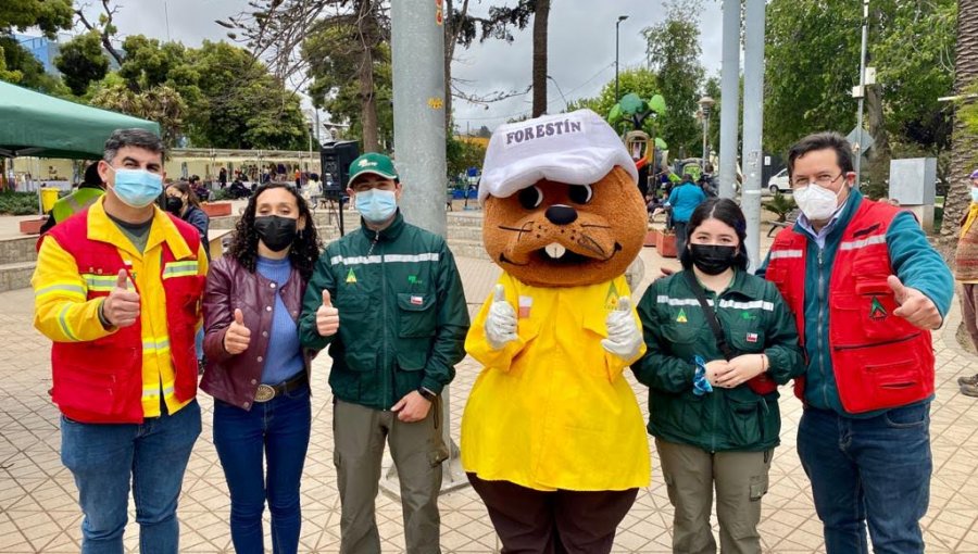 Impulsan campaña de prevención de incendios forestales en la comuna de San Antonio