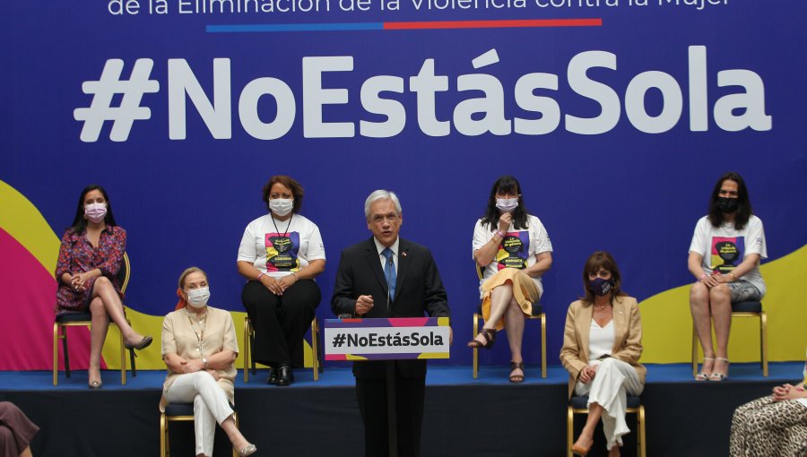 Presidente Piñera en el Día de Eliminación de la Violencia contra la Mujer: "Es una causa que debiera unirnos como sociedad"