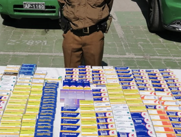Decomisan casi 200 cajas de fármacos que se vendían en la vía pública de San Antonio