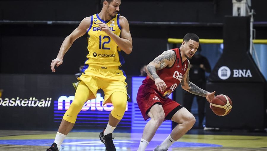 Chile cayó ante Brasil en las Clasificatorias al Mundial de Básquetbol