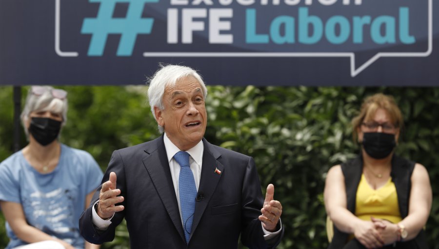 Presidente Piñera anunció la extensión del IFE Laboral hasta marzo de 2022