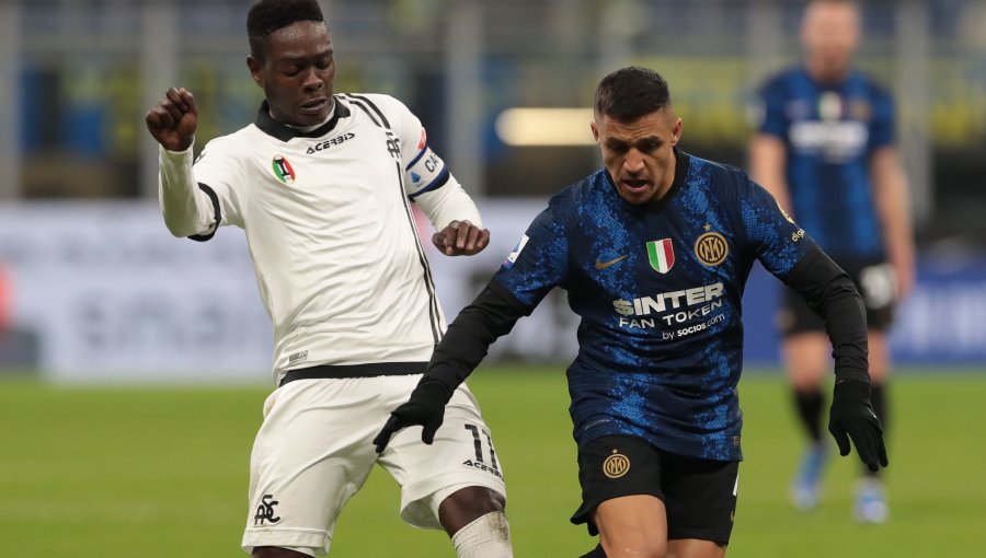 Alexis Sánchez regresó a las canchas en triunfo del Inter sobre Spezia por la Serie A