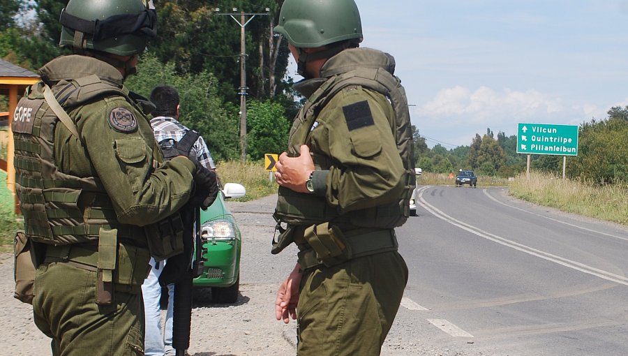 Procedimiento termina con enfrentamientos, una mujer detenida y la incautación de chaleco antibalas y municiones en Ercilla