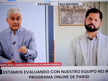 Gabriel Boric pone en duda participación en programa "Bad Boys" de Franco Parisi