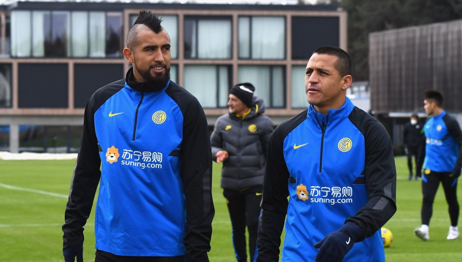 DT del Inter alaba a Arturo Vidal y Alexis Sánchez: "Estoy tratando con profesionales muy muy serios"