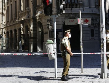 Incendio afectó parte de la Bolsa de Comercio en Santiago