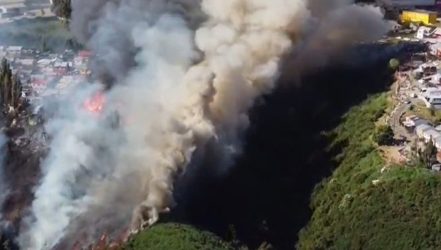 Decretan Alerta Roja en Castro por incendio forestal: emergencia obliga a la evacuación de la población Camilo Henríquez