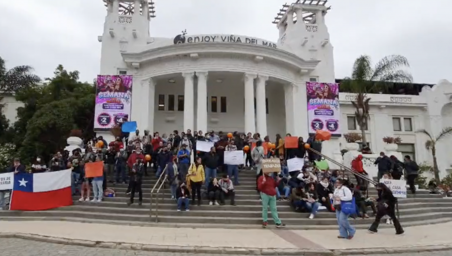 Trabajadores del Casino de Viña del Mar iniciaron una huelga legal tras rechazo a última propuesta de Enjoy