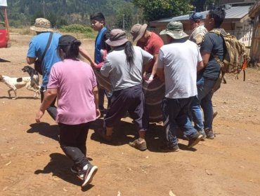 Comunero mapuche resultó herido a bala tras allanamientos efectuados en Temucuicui