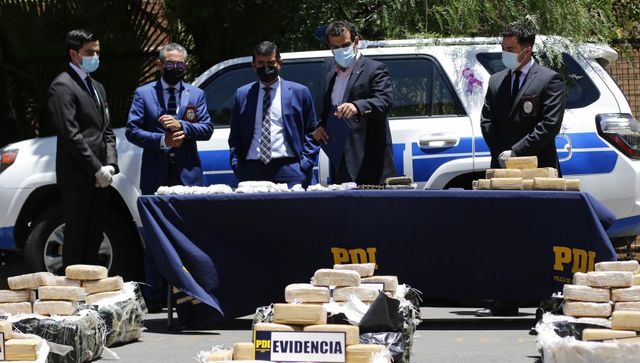 Se incautaron 390 kilos de droga en Lo Espejo avaluadas en $5 mil millones