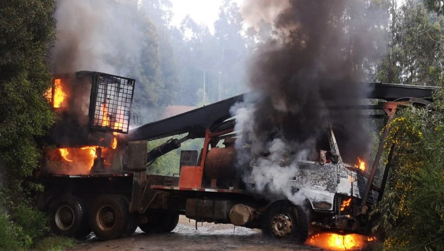 Resistencia Mapuche Lavkenche se adjudicó ataques incendiarios en Contulmo y otras tres localidades