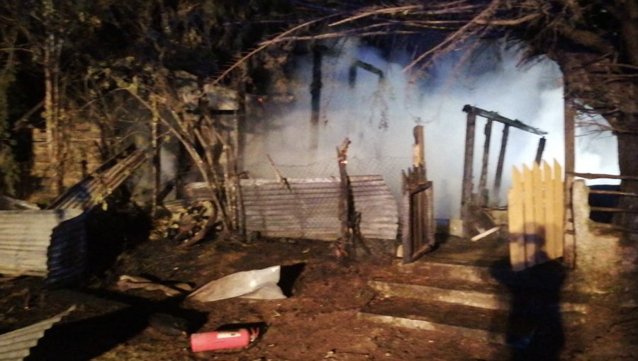 Incendio destruyó casa patronal en la comuna de Arauco: se investigan las causas