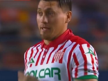 Nicolás Castillo hizo su debut con la camiseta del Necaxa en partido amistoso ante San Luis