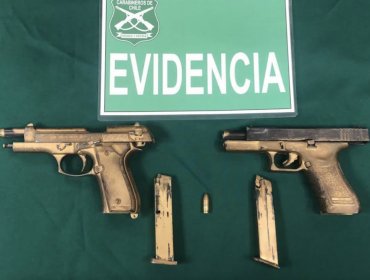 Operativo policial en La Calera termina con dos detenidos y el decomiso de armas de fuego y municiones