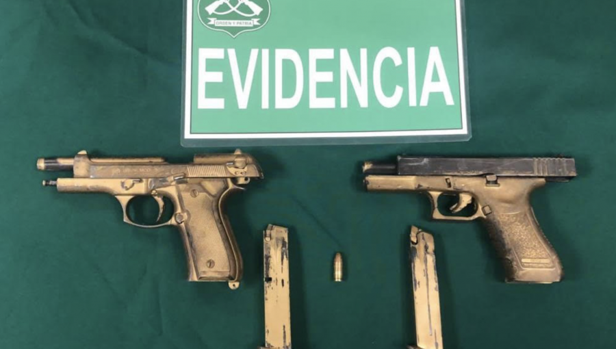 Operativo policial en La Calera termina con dos detenidos y el decomiso de armas de fuego y municiones