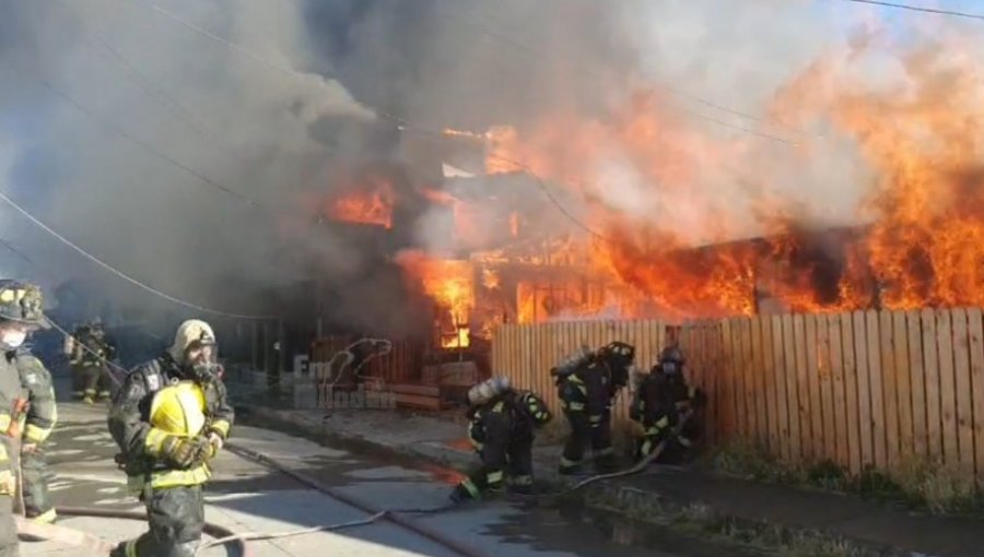 Puerto Natales: Al menos 9 casas quedan totalmente destruidas tras voraz incendio