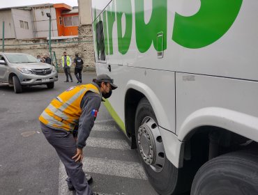 Intensifican controles a buses interurbanos y rurales en la antesala a fiestas de fin de año en la región de Valparaíso