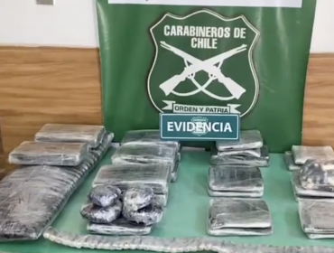 Cuatro personas fueron detenidas en Antofagasta al ser sorprendidas transportando drogas